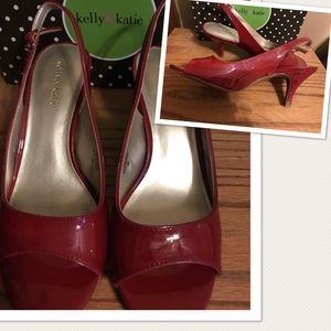 Peep Toe Red Shoes